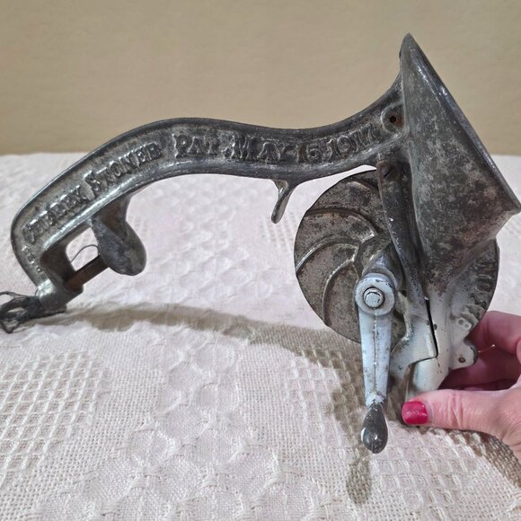 Antique Enterprise Cherry Stoner No 118 Philadelphia PA  USA 1917 Pat Cast Iron - Picture 1 of 15